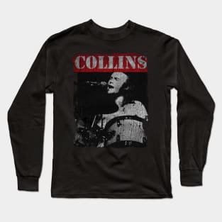 TEXTURE ART - Phil Collins Drumer Long Sleeve T-Shirt